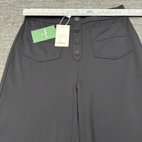 HALARA Black Wide Leg Pants NWT Large TALL - Picture 4 of 10